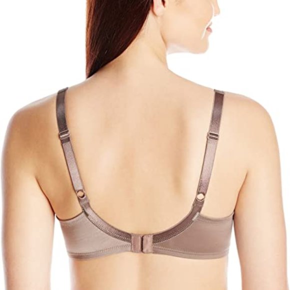 NWT Wacoal Brown Finishing Lace Touch Contour 853268 Lined Casual Bra 32DD - Picture 2 of 5